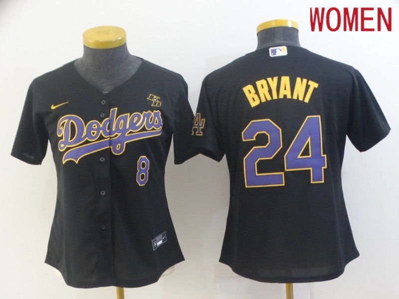 Women Los Angeles Dodgers #24 Bryant Black Game 2021 Nike MLB Jerseys->dallas cowboys->NFL Jersey
